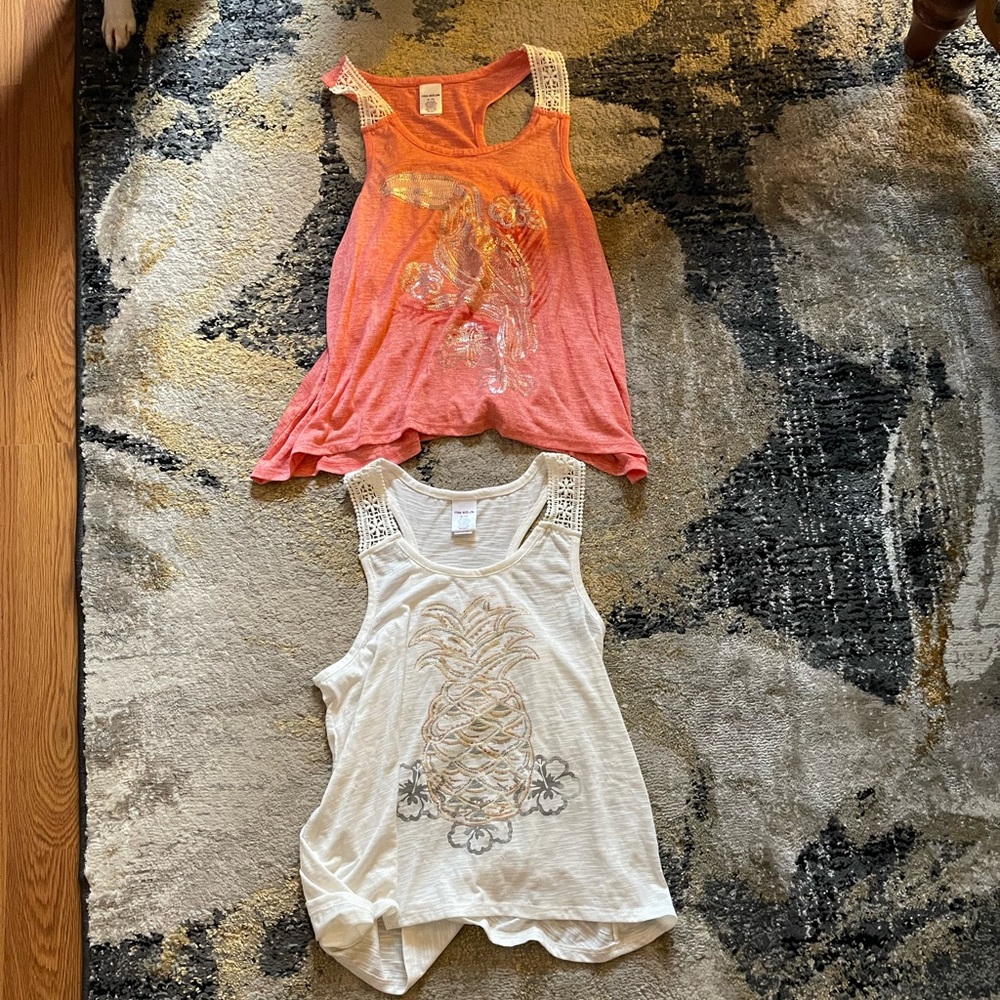 2 Little Miss Attitude tank tops